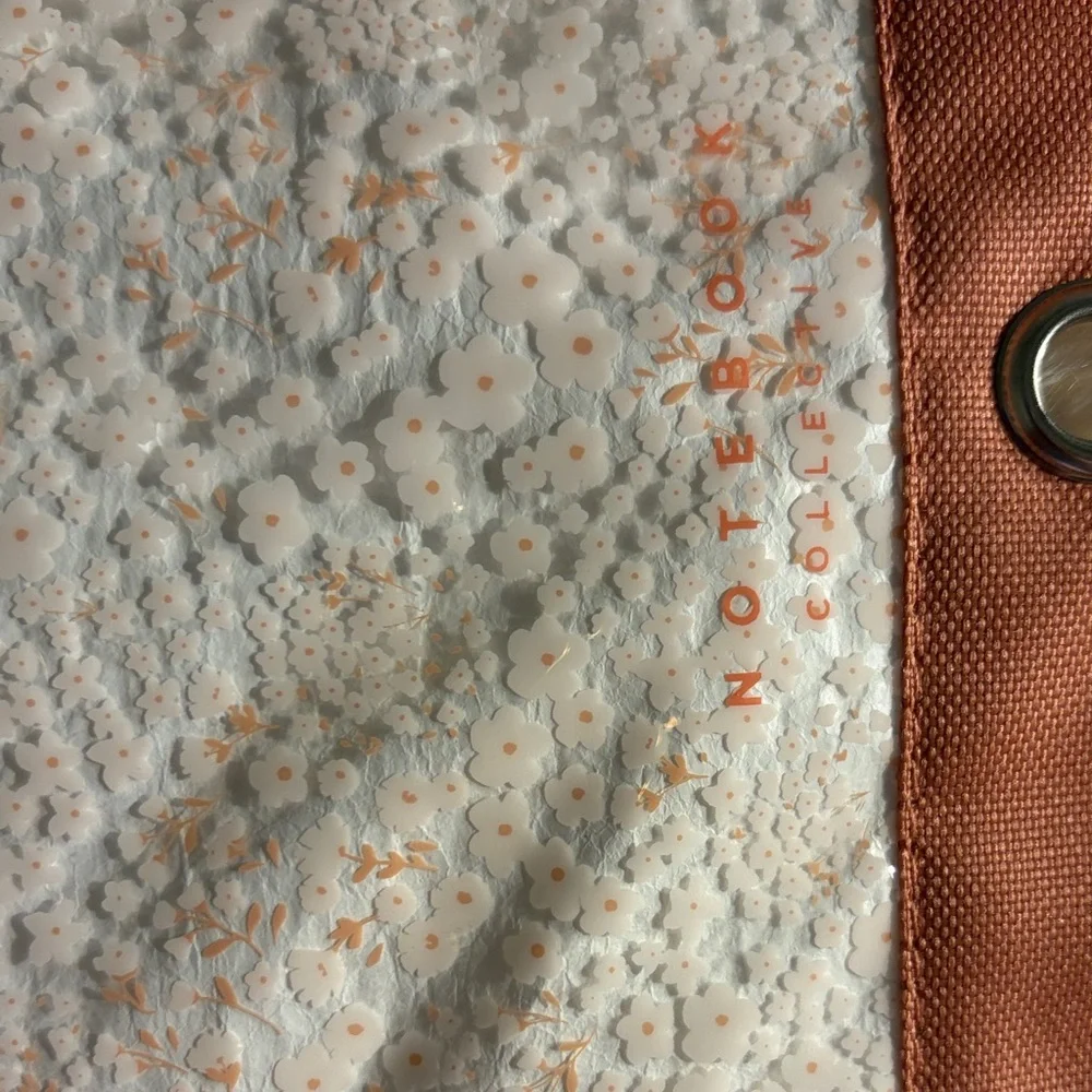 White and Pink Accessories Pouch - Picture 2 of 3